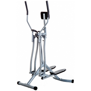 HOMCOM Bicicleta Elíptica Ajustable con Pantalla Carga 110 kg Air Walker para Entrenamiento Cintura Caderas 96x60x152 cm Gris