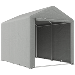 Outsunny Garden Storage Shed Tent 1.6x2.2m Light Grey