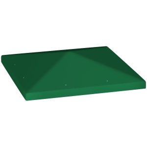 Outsunny Acoperiș pentru Foișor de Grădină 3x3 m din Material Textil Oxford 600D cu Orificii de Drenaj, Verde