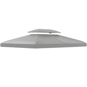 Outsunny 3x4m Gazebo Canopy Replacement Light Grey