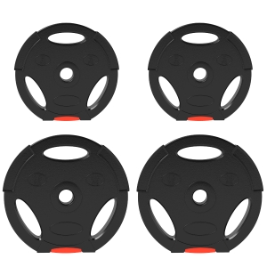 SPORTNOW Olympic Weight Plates Set 10kg & 5kg Black