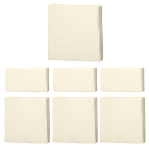 Outsunny Rattan Furniture Cushion Cover Replacement Set, 7 pcs-Cream