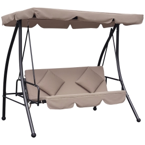 Outsunny Dondolo da giardino 200cm x 125cm x 170cm Beige
