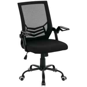 Vinsetto Mesh Office Chair with Lumbar Support, Black