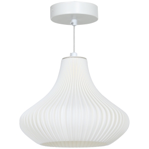 HOMCOM Lámpara de Techo LED Moderna Ø20,5x17,5 cm con Pantalla de Impresión 3D Luz Cálida de 3000K para Salón Dormitorio Cocina