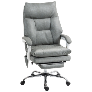 HOMCOM Executive Office Chair Airbag Lumbar Support Grey