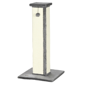 PawHut 81cm Cat Scratcher Vertical Sisal Grey