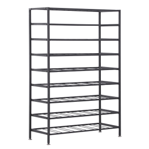HOMCOM Prateleira de Vinho para Garrafas Rack Capacidade 54 Garrafas 63x25x91 cm Metal Preto