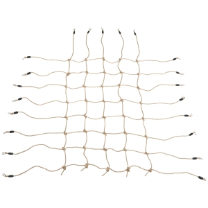 Outsunny Filet d'escalade pour enfants 3-6 ans filet de protection pour aire de jeux Ninja terrain d'obstacle dim. 1,5 x 2 m