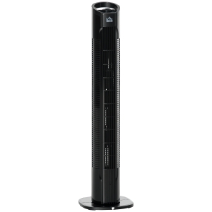 HOMCOM Ventilatore a torre 20cm x 20cm x 78.5cm Nero
