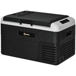 Outsunny 30L Portable Car Refrigerator - Grey and Black