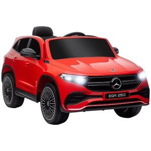 HOMCOM Macchina Elettrica per Bambini con Licenza Mercedes Rossa