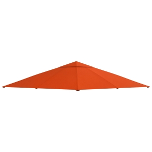 Outsunny Ersatzdach für Gartenpavillon, Polyester, 2,98 x 2,95 m, Orange