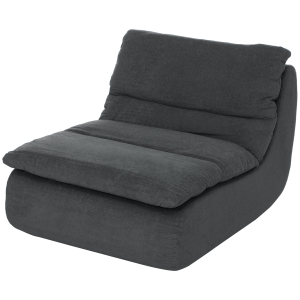 HOMCOM Chaise de sol en mousse, chaise longue, fauteuil de salon pour le salon, chambre à coucher, gris