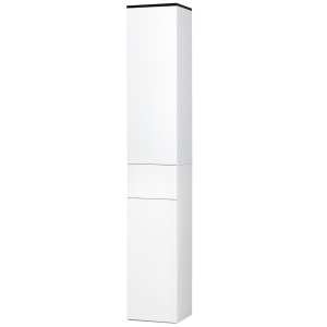 Kleankin Meuble Salle de Bains 2 Armoires Tiroir Bois Blanc