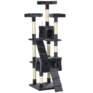 PawHut Cat Tree Scratching House Activity Centre