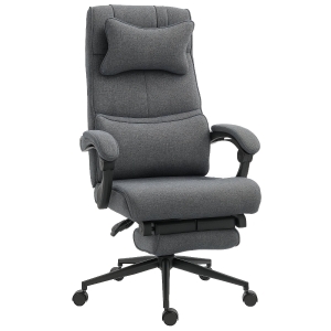 Vinsetto Sedia da Ufficio Ergonomica e Imbottita ad Altezza Regolabile