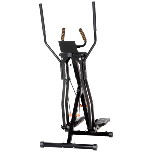 HOMCOM Vélo Elliptique Résistance 4 Niveaux Écran LCD Noir