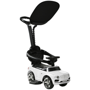 AIYAPLAY Bentley Bentayga 3-in-1 Baby Push Car - White