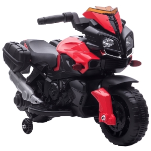HOMCOM Moto elettrica per bambini 88.5cm x 42.5cm x 49cm Rosso