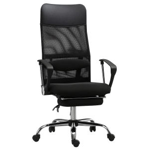 Vinsetto Poltrona da ufficio 65cm x 148cm x 102-110cm Nero