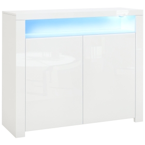 HOMCOM Mobiletto multiuso 107cm x 35cm x 97cm Bianco