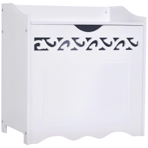 HOMCOM Mobiletto da bagno 55cm x 34cm x 58cm Bianco