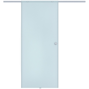 HOMCOM Porta scorrevole 90cm x 0.8cm x 205cm Smerigliato