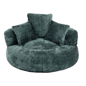 Lazy Sofa Bean Bag Chair with Memory Foam Filling, Green
