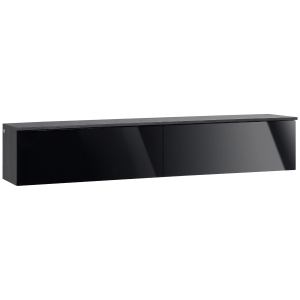 HOMCOM Floating TV Unit Stand Grey & Black for TVs up to 70