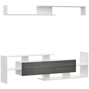 HOMCOM Modern TV Cabinet Wall Shelf for 65
