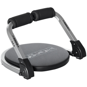 HOMCOM Appareil à abdominaux crunch musculation compact et pliable 3 niveaux de résistance