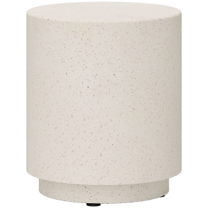 HOMCOM stolik nocny o wyglądzie betonowym regulowany stolik kawowy do użytku wewnątrz i na zewnątrz wodoodporny nieorganiczny proszek rudy jasnoszary 37 x 37 x 43 cm