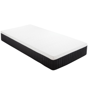 HOMCOM Ergonomische Matratze, Gedächtnis-Schaumstoff, 7-Zonen-Unterstützung, Taschenfedern