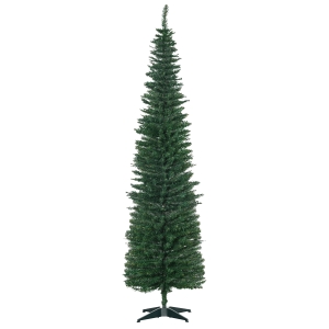 HOMCOM Artificial Christmas Tree Artificial Fir Tree Christmas Tree, incl. Stand Christmas Star 2.1m, Green