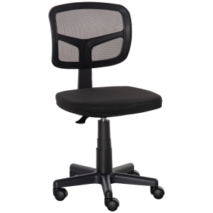 Vinsetto Scaun de Birou Ergonomic din Plasa, Negru