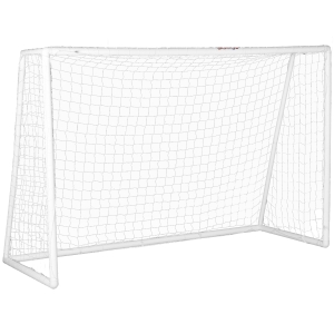 SPORTNOW Voetbaldoel, robuust net, kunststofframe, haringen, 300L x 120B x 200H cm, Wit