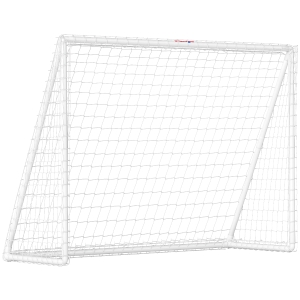 SPORTNOW Baliza de Futebol 2,4x1,8 m Pvc Reforçado Montagem Rápida Branco