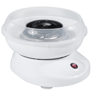 HomCom Macchina per Zucchero Filato, bianco, 27x26x18cm