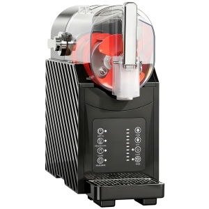 HOMCOM Slushymachine, snelle koeling, roerfunctie, 2,4 L, verlichting, zwart