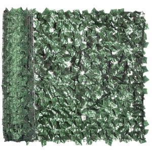 Outsunny privacyscherm kunsthaag donkergroen 1,1 x 3 m