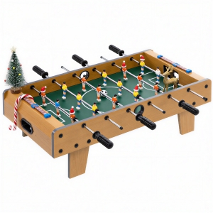 HOMCOM Table baby-foot pour enfants à partir de 6 ans 2 ballons 18 joueurs 69 x 37 x 24 cm