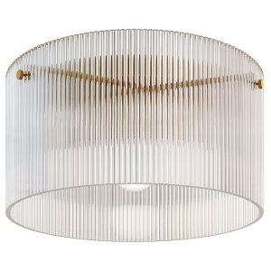 HOMCOM Plafonnier LED 40W base E27 moderne pour salon, couloir, salle à manger, cuisine, transparent