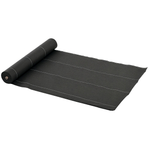 Outsunny Toiles de paillage - Toile anti mauvaises herbes - toile de paillage anti mauvaises herbes 100 g/m² - indéchirable perméable à l'eau anti UV dim. 50L x 2l m - PP noir vert