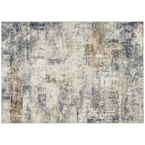 HOMCOM Modern Abstract Area Rug, Machine Washable Rug, Non-Slip Floor Carpet for Living Room, Bedroom, Dining Room, Home Office, 230 x 160 cm, Grey