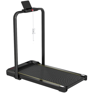 SPORTNOW Cinta de Correr Plegable Inclinado Debajo del Escritorio 2 en 1 con 2.0HP 6 km/h Pantalla LED Control Remoto Negro