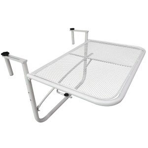 Outsunny balkon wiszący stół stół ogrodowy kwadratowy metalowy taras z regulacją wysokości