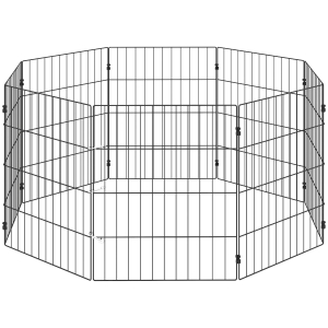 PawHut Cercado para Cães Expandível Dobrável 50x60 cm Preto