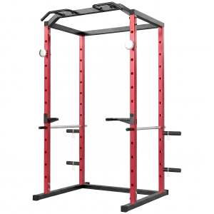 SPORTNOW Power Cage, Rack réglable avec capacité de 460KG
