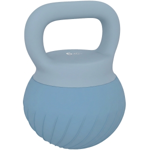 SPORTNOW Kettlebell 6 kg com Areia Metálica e Pega Antideslizante para Treino 27x20x20 cm Azul Claro